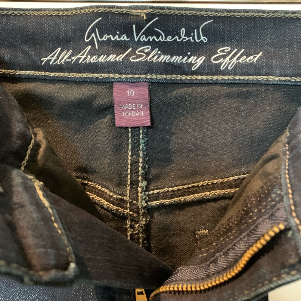 GV GLORIA VANDERBILT Women’s Capri Skimmer Jeans 10 Average NWT - Picture 6 of 13